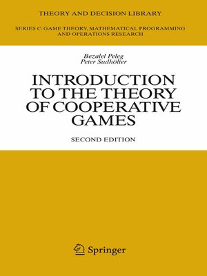 cover image of Introduction to the Theory of Cooperative Games